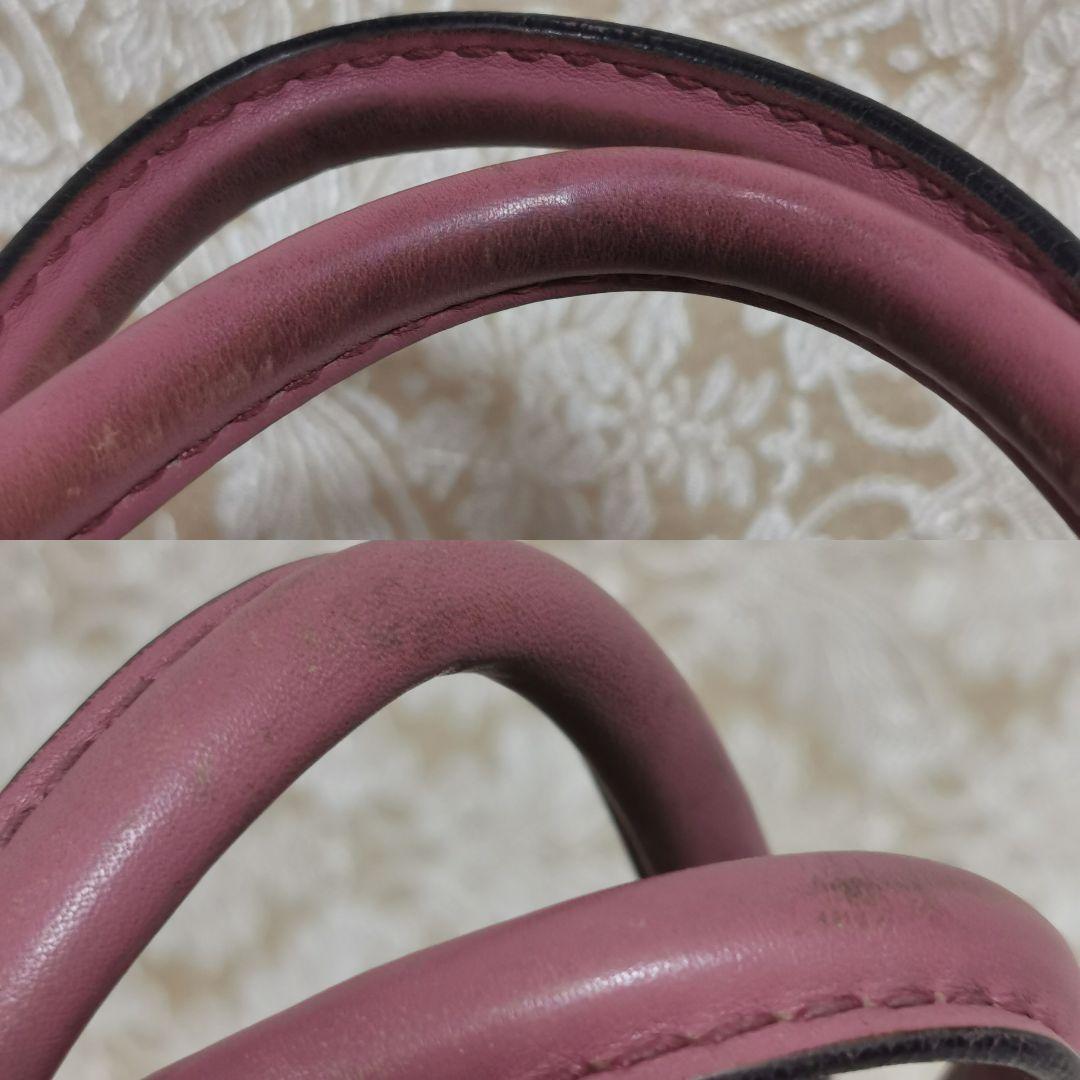 GUCCI ピンクレザーショルダーバッグ