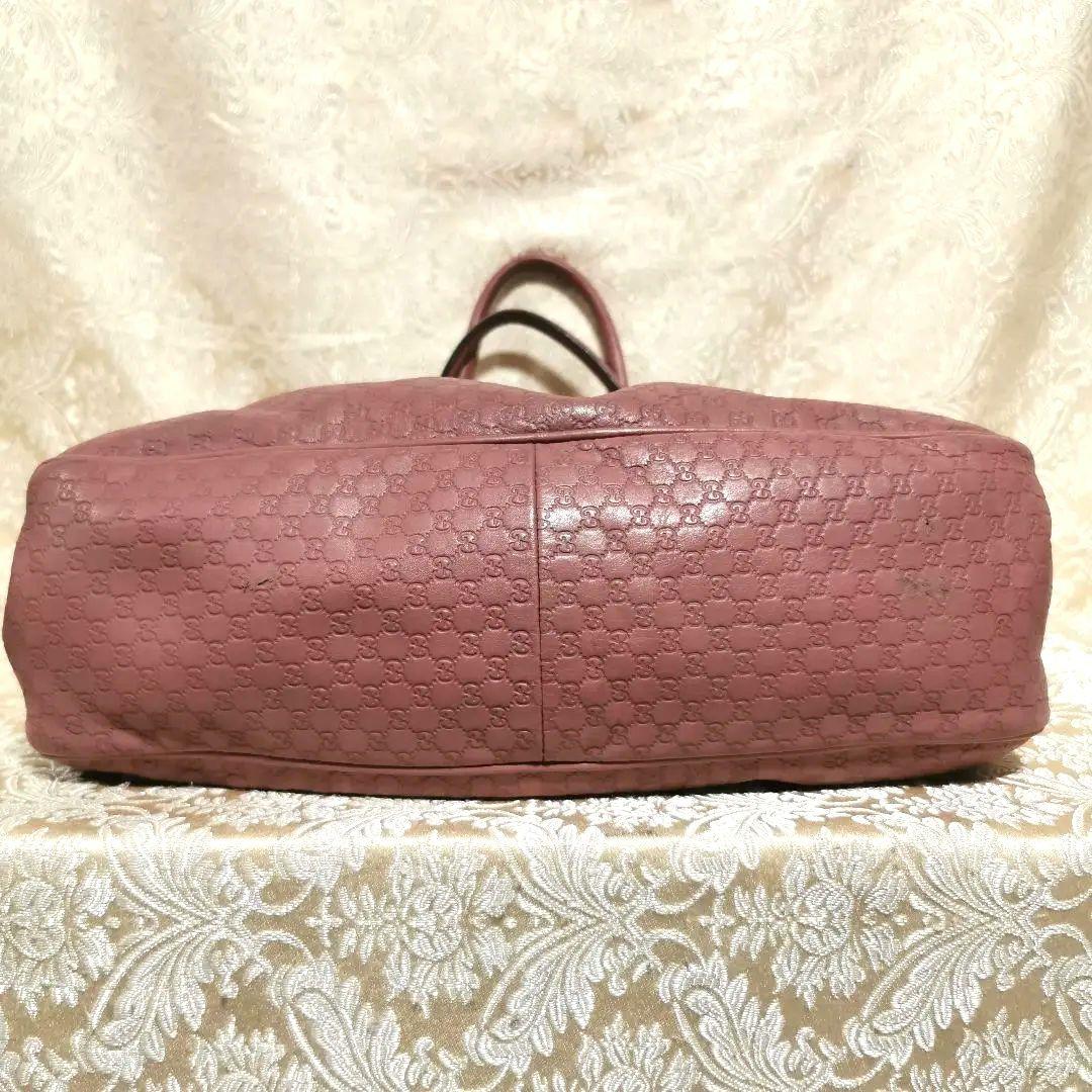 GUCCI ピンクレザーショルダーバッグ