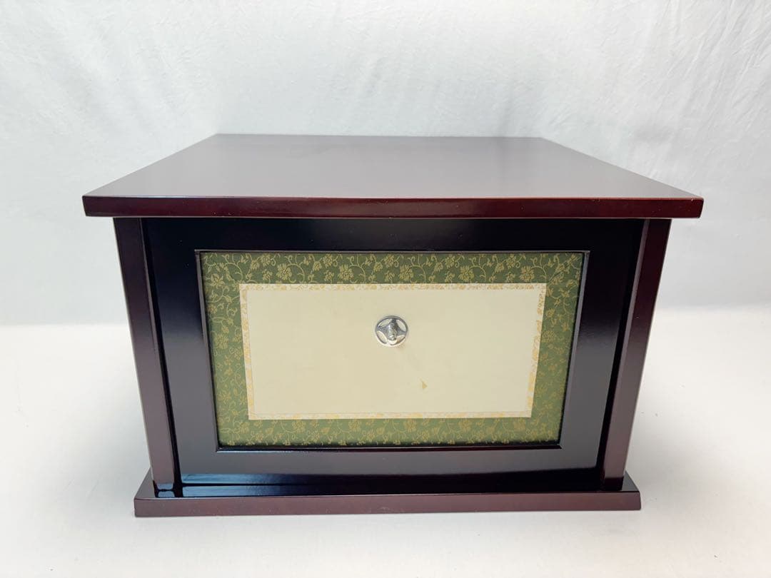 ほぼ未使用 茶道具 小袋棚 表千家 即中斎好写 銀摘み 溜塗 糸目 組立式 紙箱