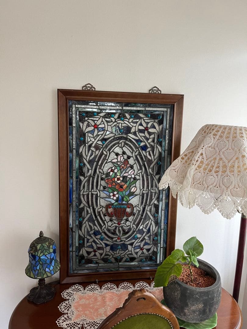 アンティーク　ステンドグラス