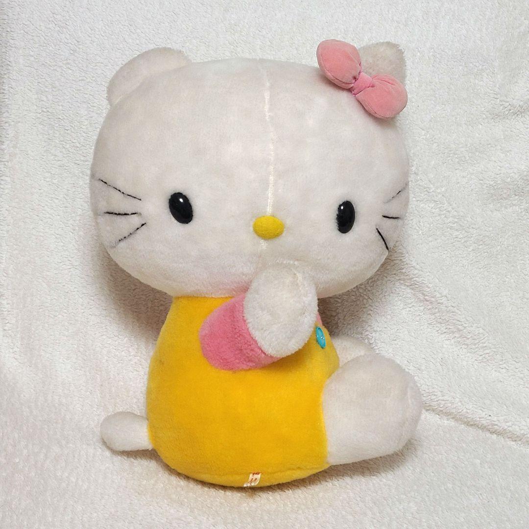 レトロキティ ぬいぐるみ 旧ロゴ 昭和 お座り