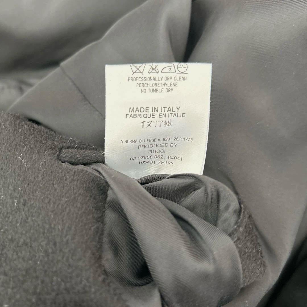 レア品！！GUCCI グッチ　カシミア混　チェスターコート（ベルト付）　黒