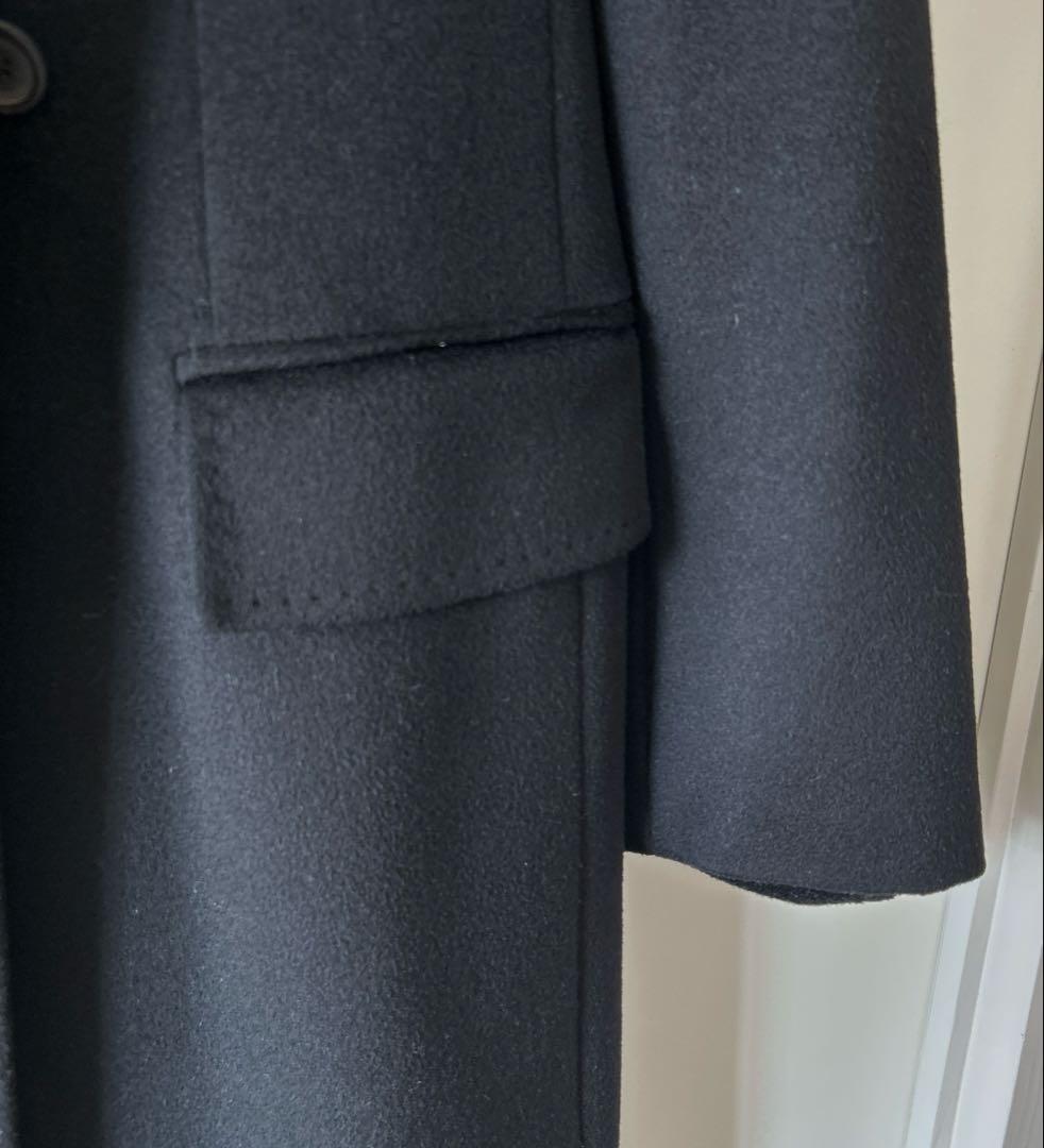 レア品！！GUCCI グッチ　カシミア混　チェスターコート（ベルト付）　黒