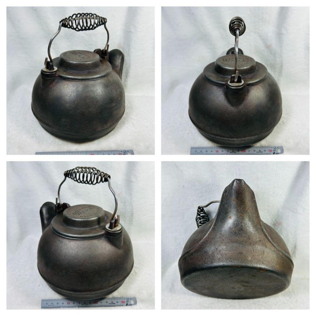 美品　ビンテージ品ワグナーの2.4L 鋳鉄製ケトル