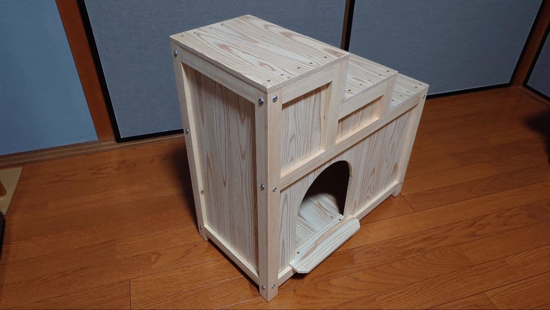 ㉚★アンジぇ★キャットハウス★階段タイプ★ハンドメイド★猫★猫小屋