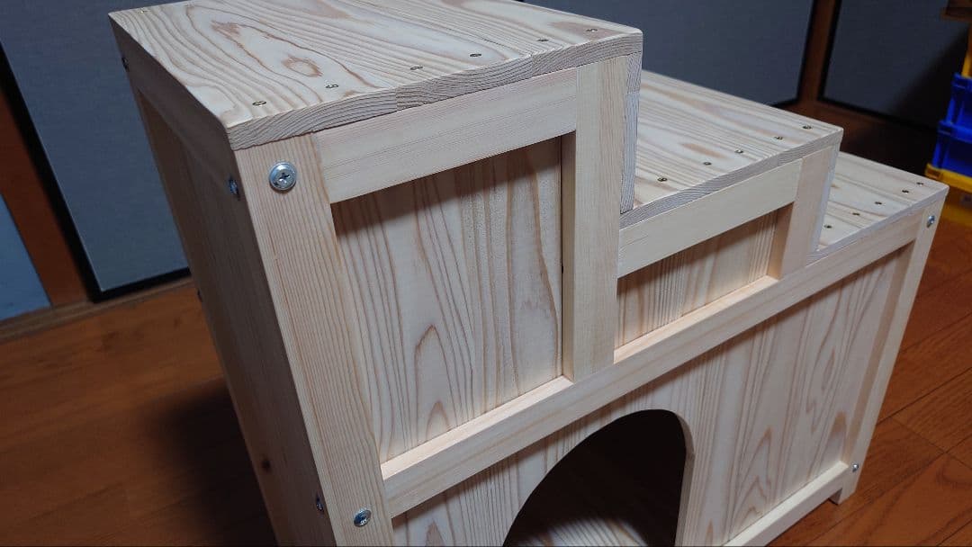 ㉚★アンジぇ★キャットハウス★階段タイプ★ハンドメイド★猫★猫小屋