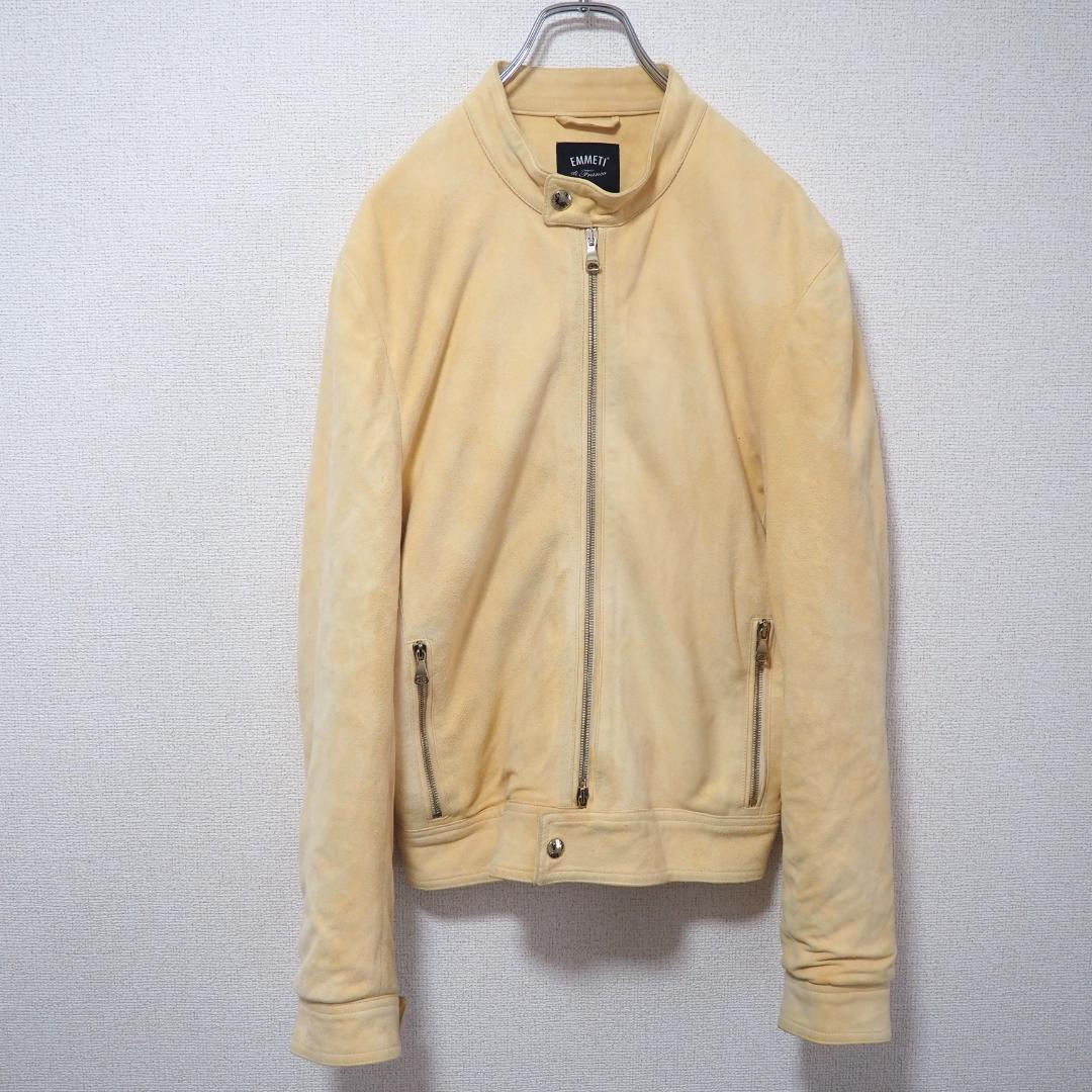 【BR別注】EMMETI ANDREA GOLDゴートスエードジャケット　黄肌
