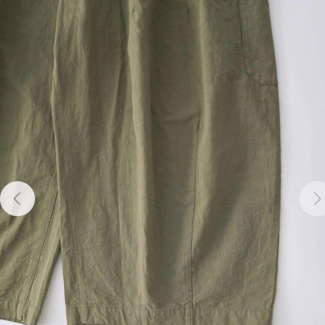 ネストローブ　コットンリネンウェザーバレルパンツ