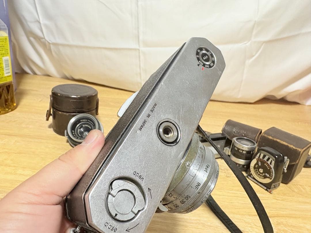 Nikon SP フィルムカメラ ＋ W-NIKKOR レンズ複数 ＋ 露出計