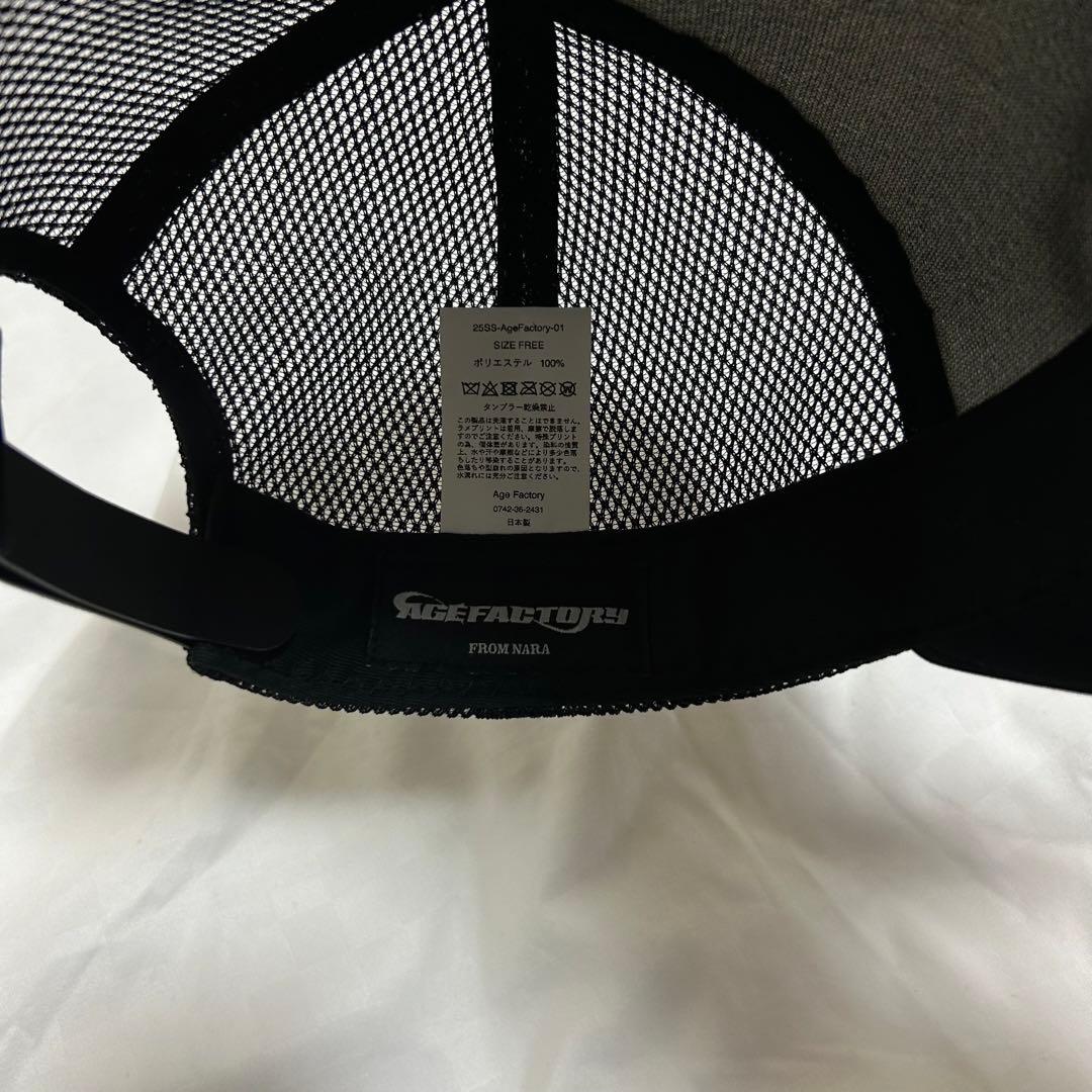 Age Factory メッシュキャップ 白 エイジ