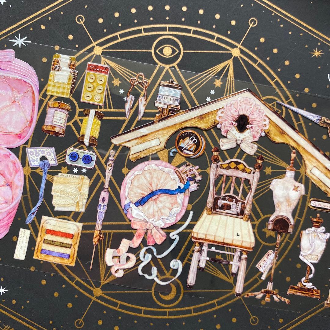 【9000】海外　マステ　中古巻　PETマスキングテープ　重油　装飾系