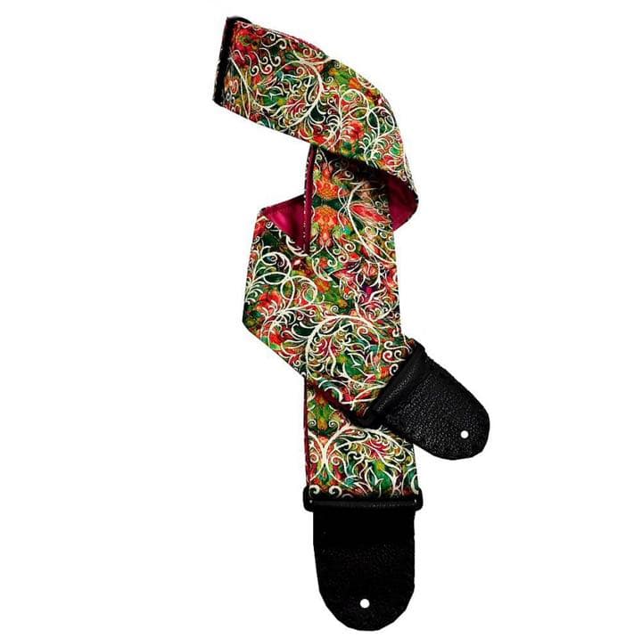 【新品未使用】 一点物 ハンドメイド 柄 ギターストラップ