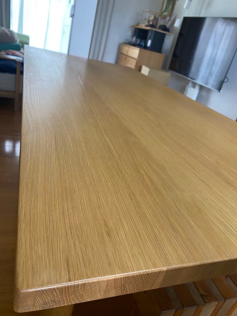 無印良品　木製テーブル　幅180×奥80cm (※天板のみ、脚は別売り)