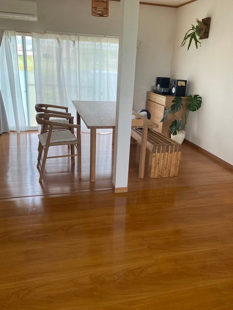 無印良品　木製テーブル　幅180×奥80cm (※天板のみ、脚は別売り)