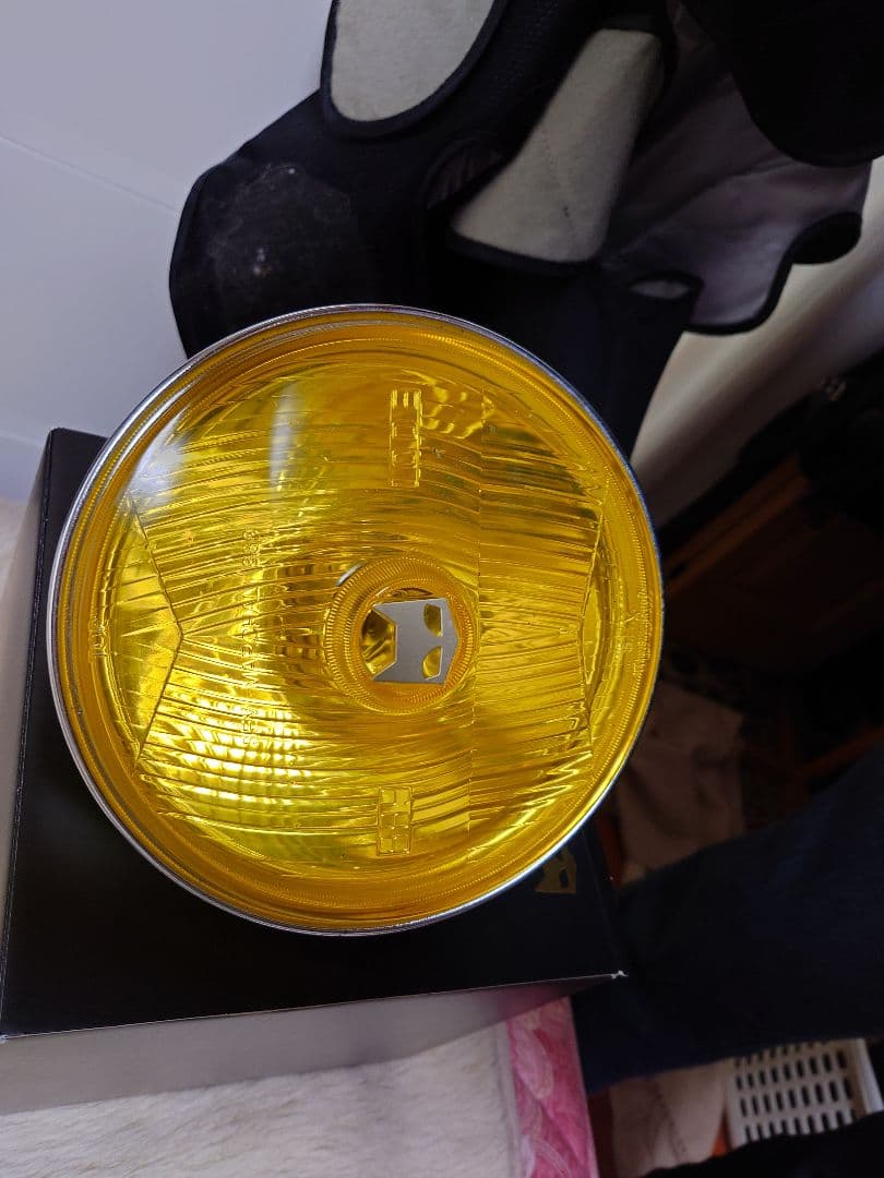 MARCHAL イエロー 丸型バイク用ライト