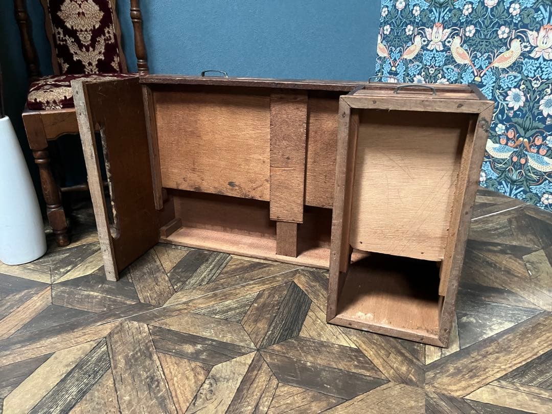 文机 昭和レトロ 当時物 インテリア アンティーク ビンテージ 勉強机