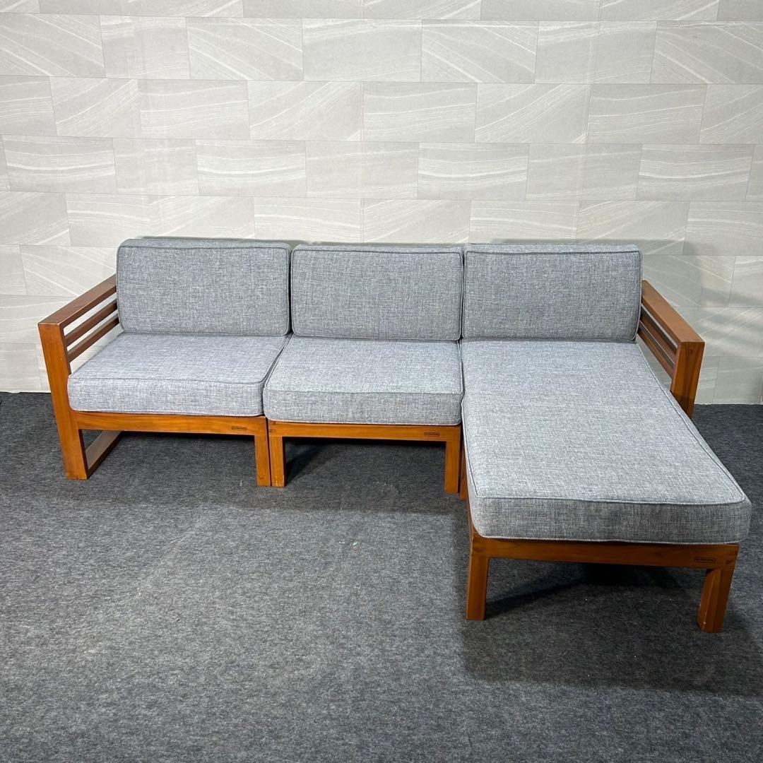 SCANTEAK ソファセット KUL 3人掛け チーク無垢材 家具 d3498