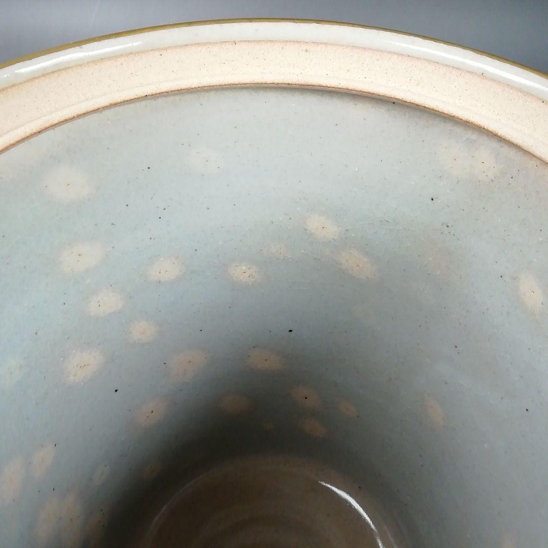 Ｗ１１９　水指　『乾山写　竹文』『平安　隆雲 造』　共箱　茶道具