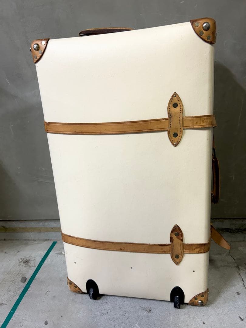 【定価45万円程】◆グローブトロッター人気のアイボリー/革バンド破れ