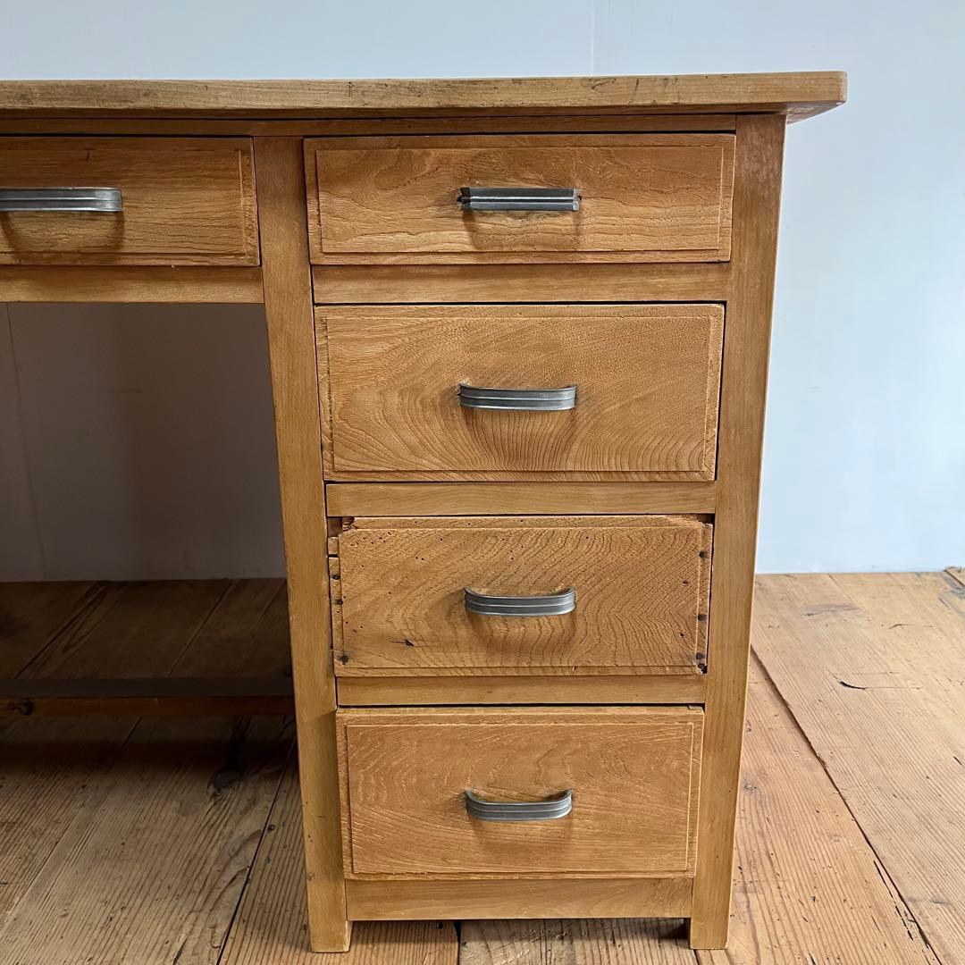 アンティーク 片袖机 デスク テーブル モダン レトロ