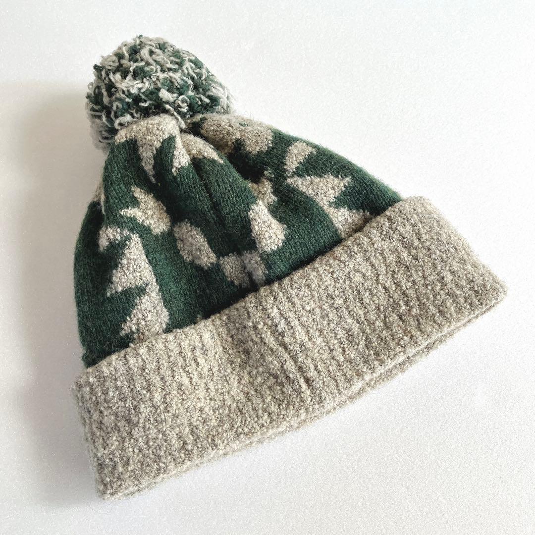 【美品】Vivienne Westwood ウールニット帽　グレージュ オリーブ