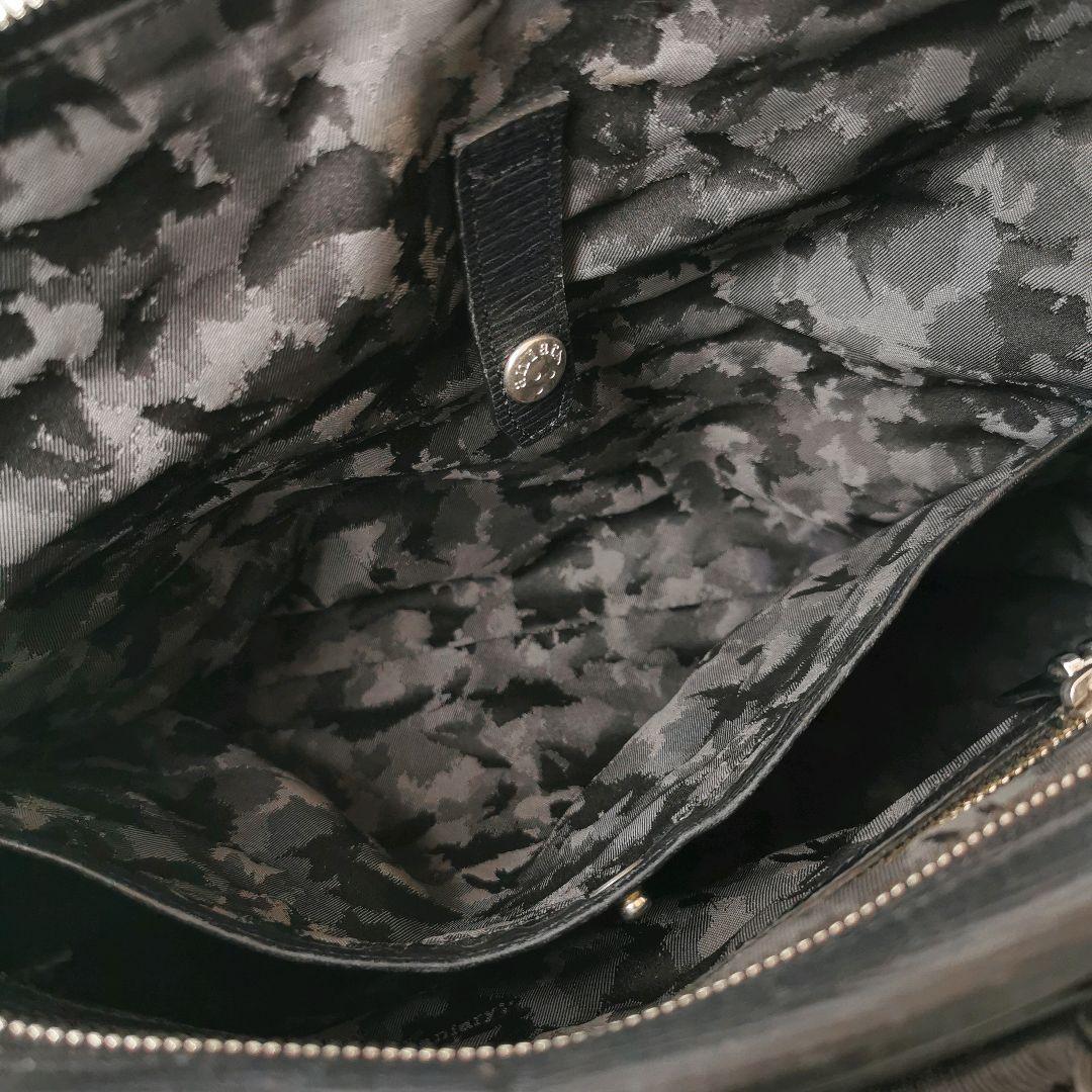 aniary アニアリ ウェーブレザー ビジネスバッグ ブリーフケース 黒