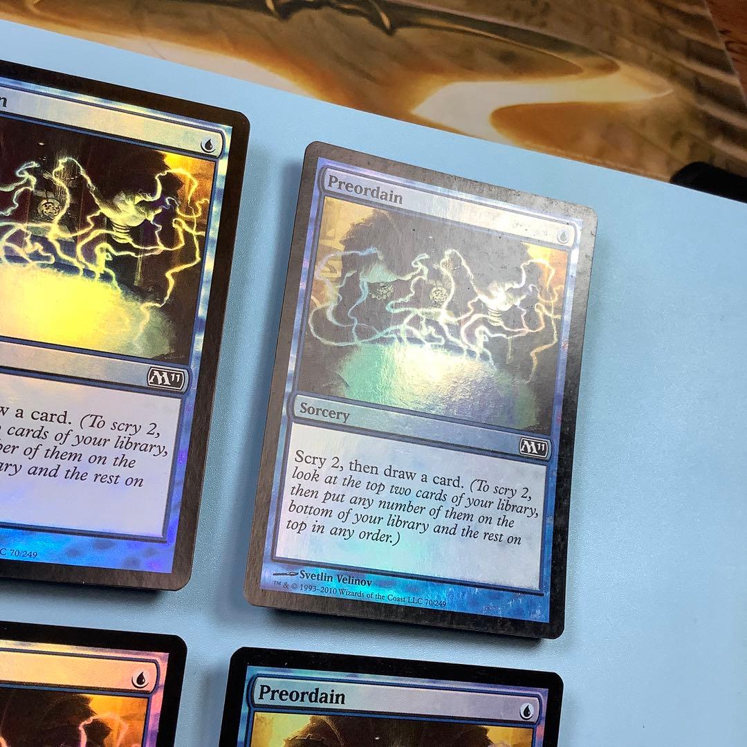 定業/Preordain  M11英語foil 4枚セット
