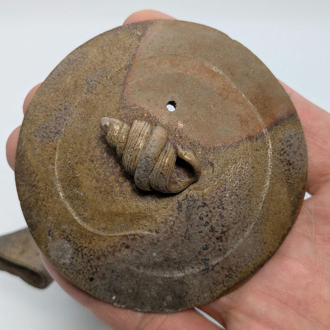 木村春芳 備前焼 手造急須 用心箱 貝摘み 煎茶器 煎茶道具 食器 たたら作り