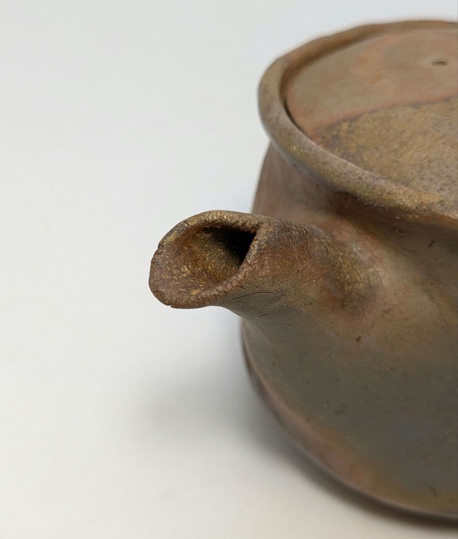 木村春芳 備前焼 手造急須 用心箱 貝摘み 煎茶器 煎茶道具 食器 たたら作り