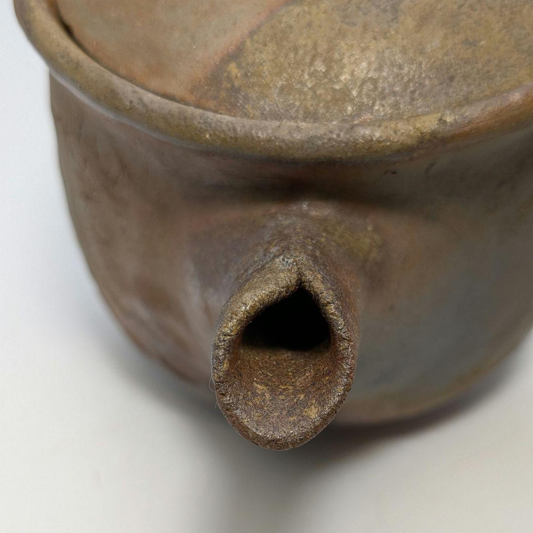 木村春芳 備前焼 手造急須 用心箱 貝摘み 煎茶器 煎茶道具 食器 たたら作り