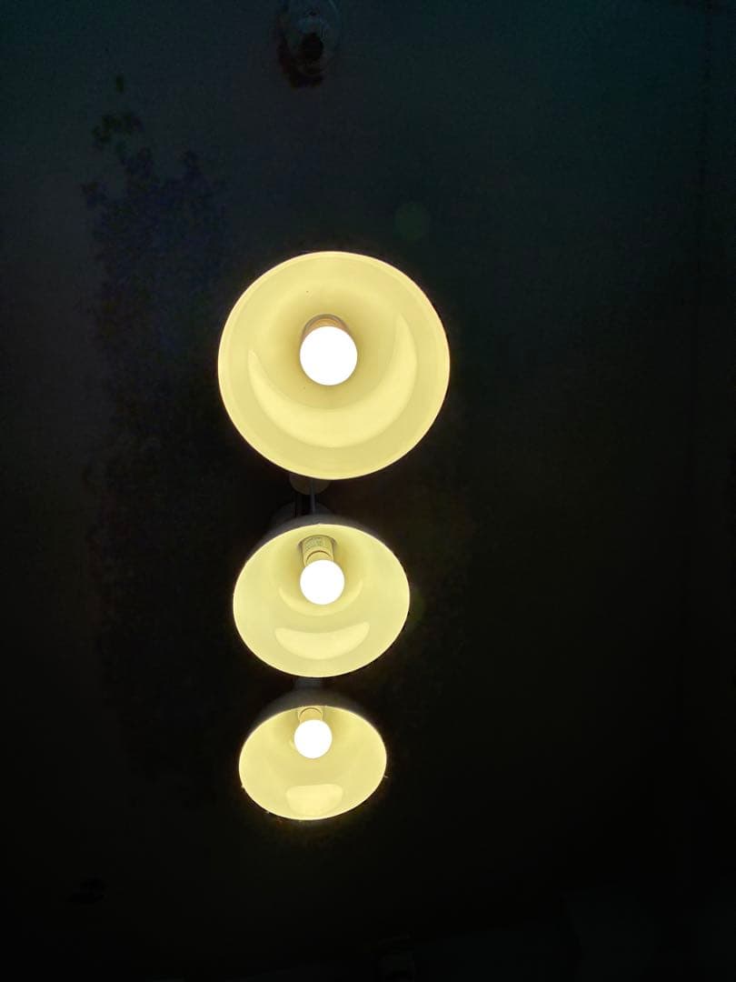 ⭐️ハル⭐️　 【無印良品】 ホワイト 3灯 ペンダントライト レール式