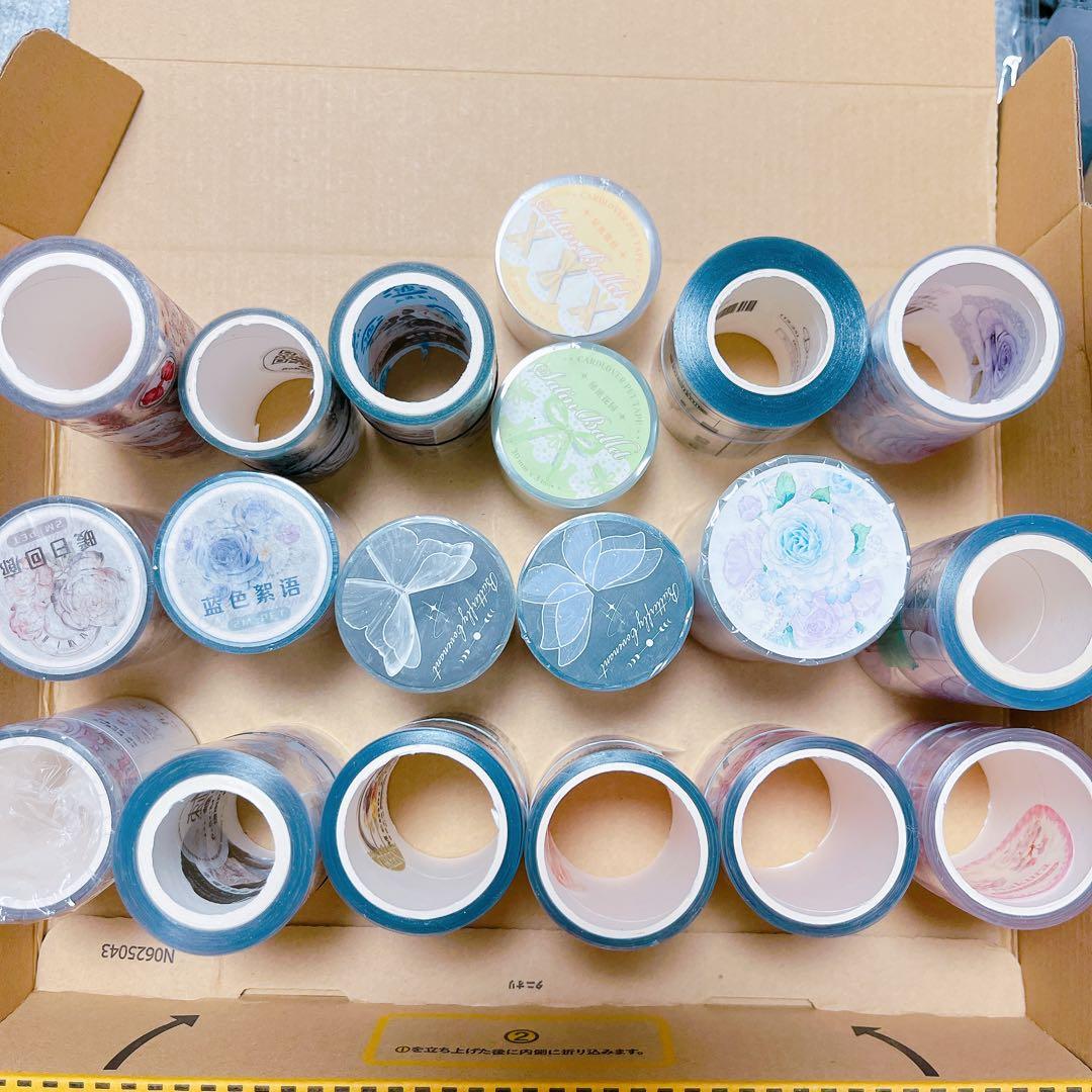 【19本】　海外マステ　petテープ　まとめ売り　コラージュ　素材　断捨離　③