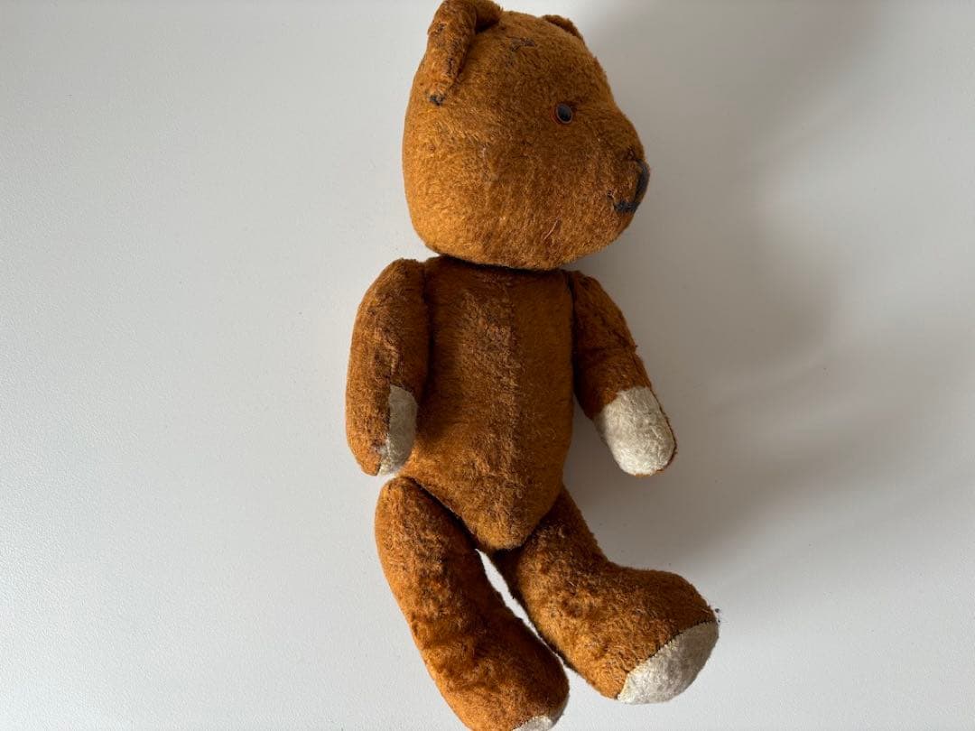 【フランス】素朴なアンティークテディベア / キャラメル色