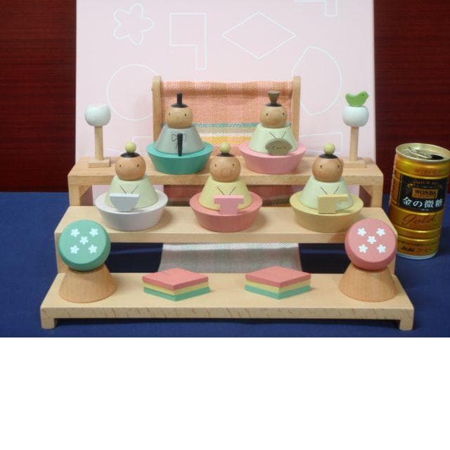 値引有！即納●送料込●新品♪Puca(プーカ)のひな人形 木製 組み木 お雛様●