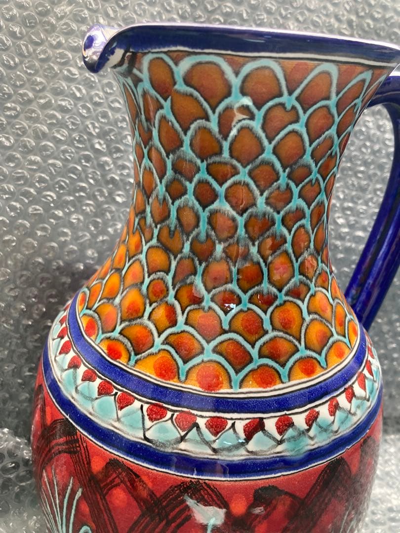 ceramica LAMAGAハンドペイントヴィンテージピッチャー