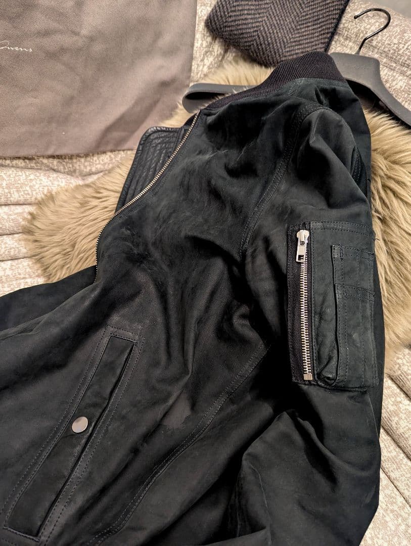 m*u様 稀少モデル　F/W 14　リック・オウエンス　カーフヌバック&カシミア