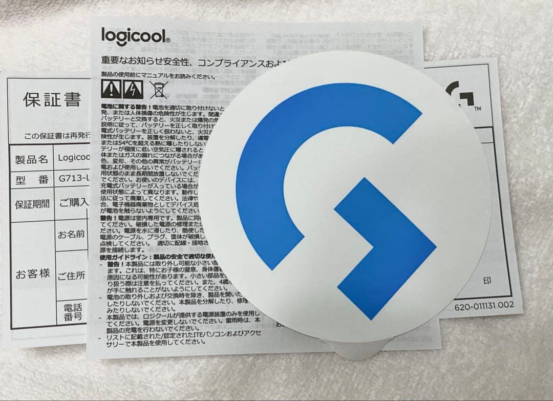 Logicool G713 日本語配列キーボード 本体 リニア 『ジャンク品』