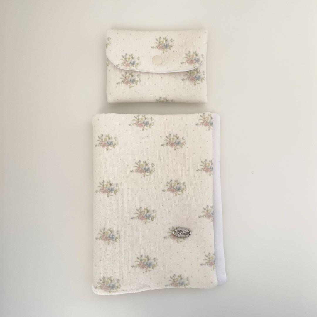 早い者勝ち　韓国　バインダー　カバー　貯金　現金管理　お花　ガーゼ地　ミニポーチ