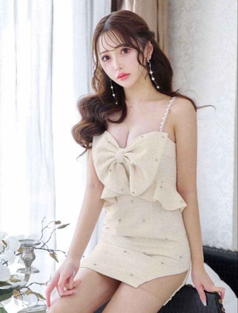 Jewels ジュエルズ ツィード ワンピース クリスマス キャバドレス L