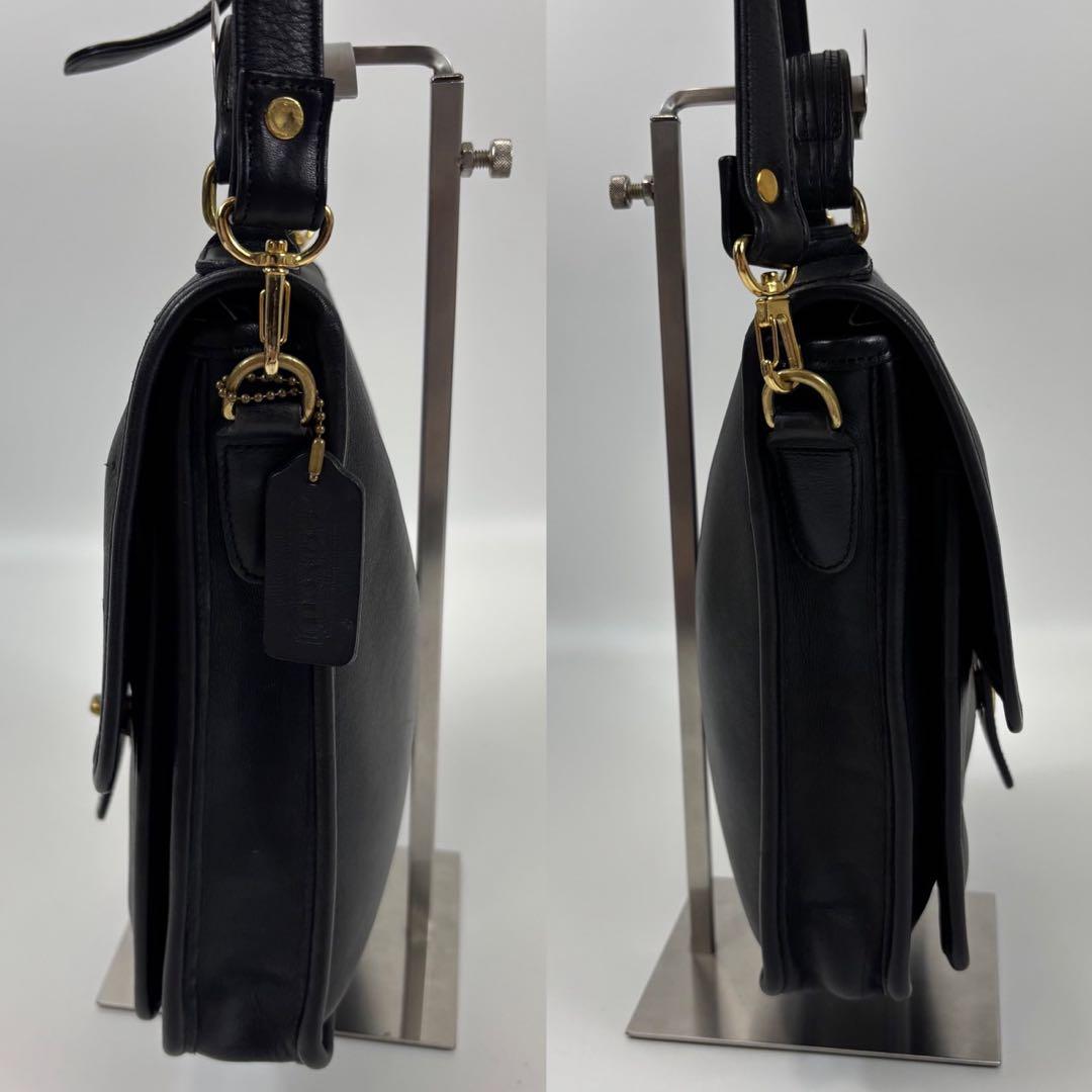 超希少！オールドコーチ　2way　ショルダーバッグ　黒　アメリカ製　ステーション