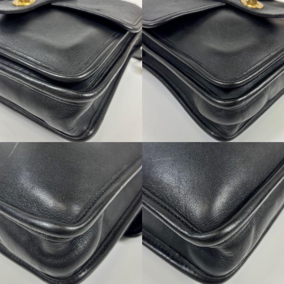 超希少！オールドコーチ　2way　ショルダーバッグ　黒　アメリカ製　ステーション