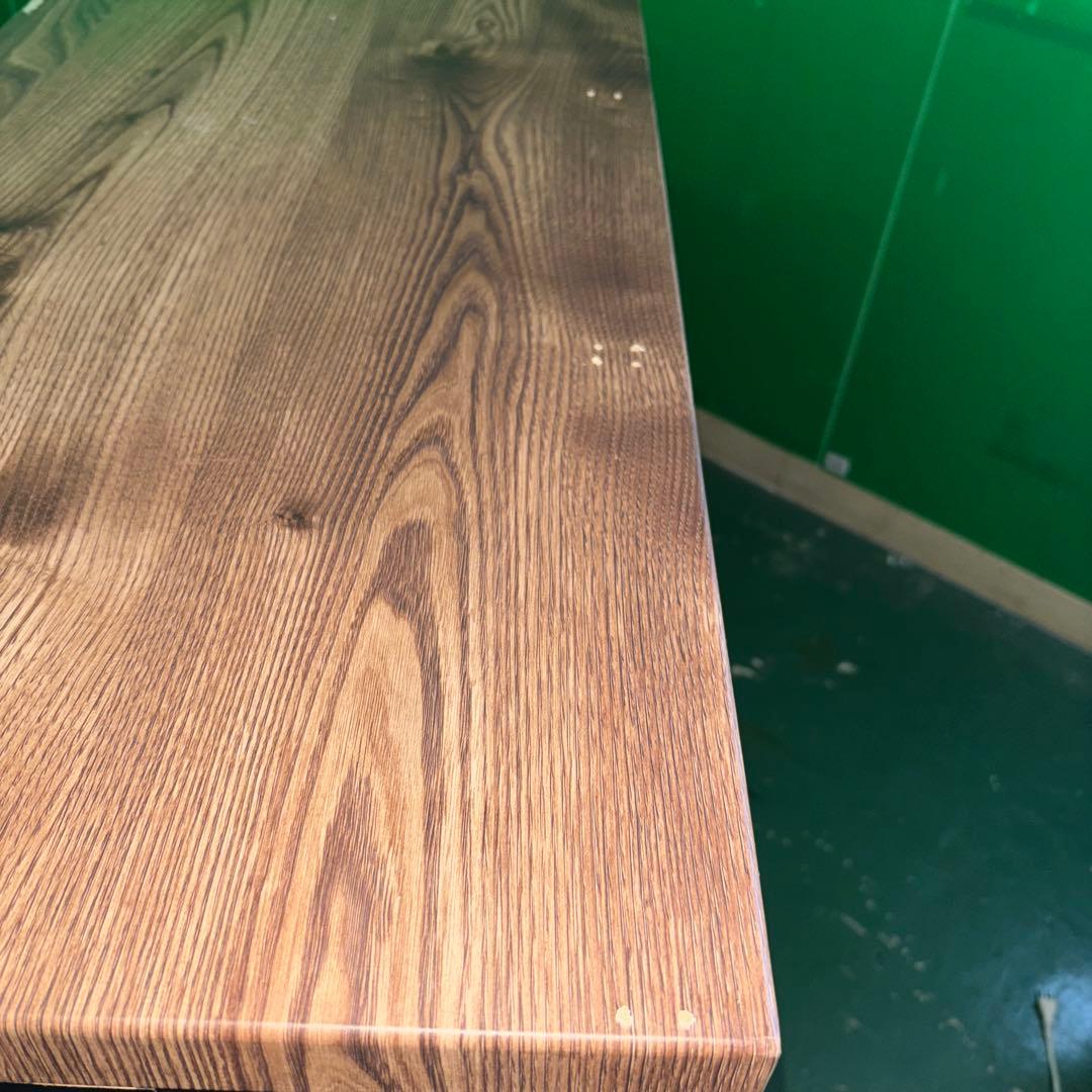 大型オープンラック 黒と木目調