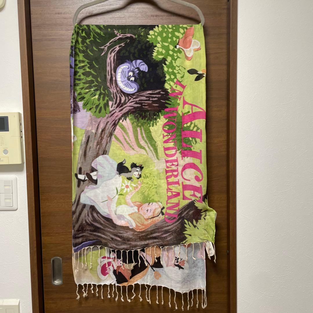 ディズニー　不思議の国のアリス　Alice ストール　ショール　レア　貴重　羽織