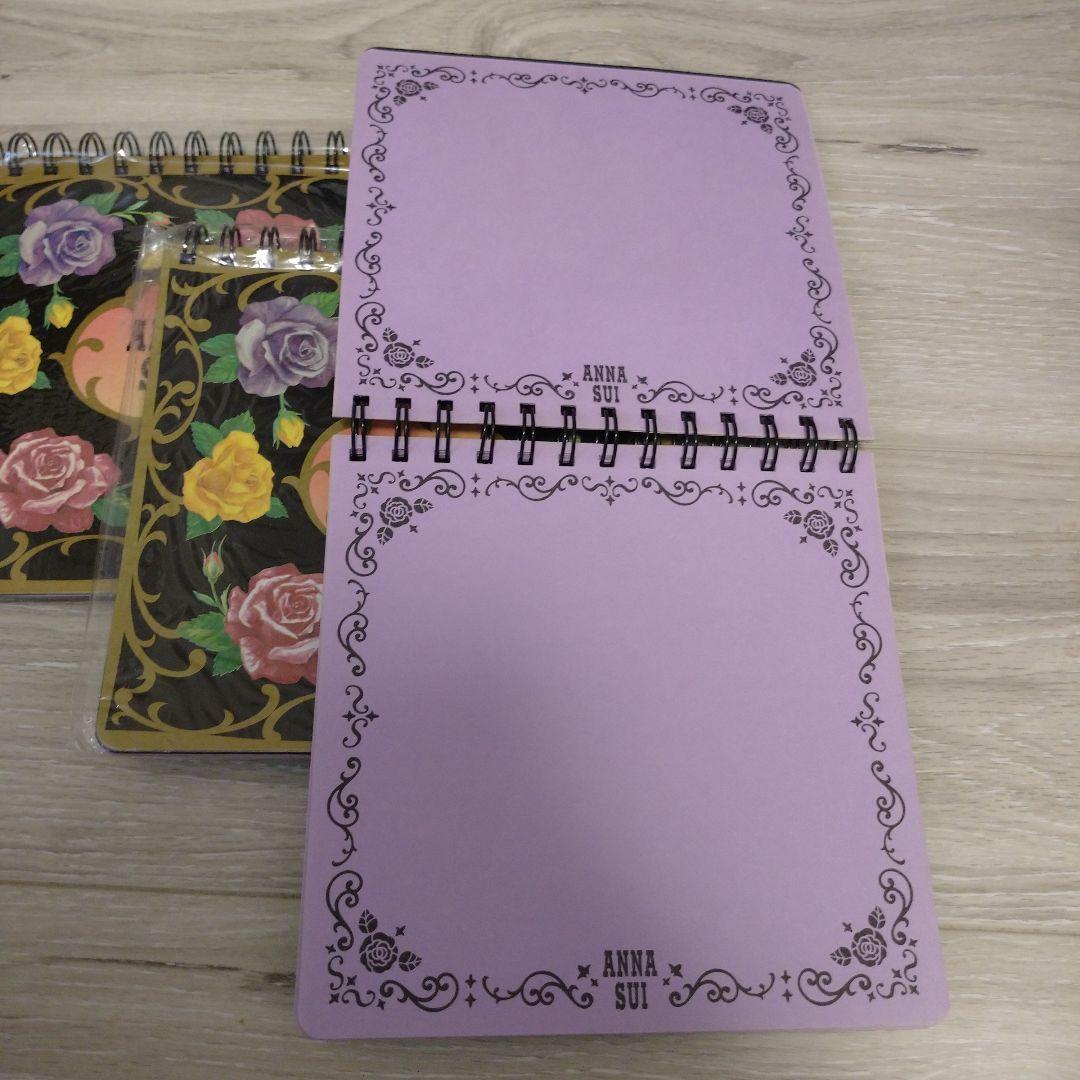 ANNA SUI 花柄 リングノート ３冊セット
