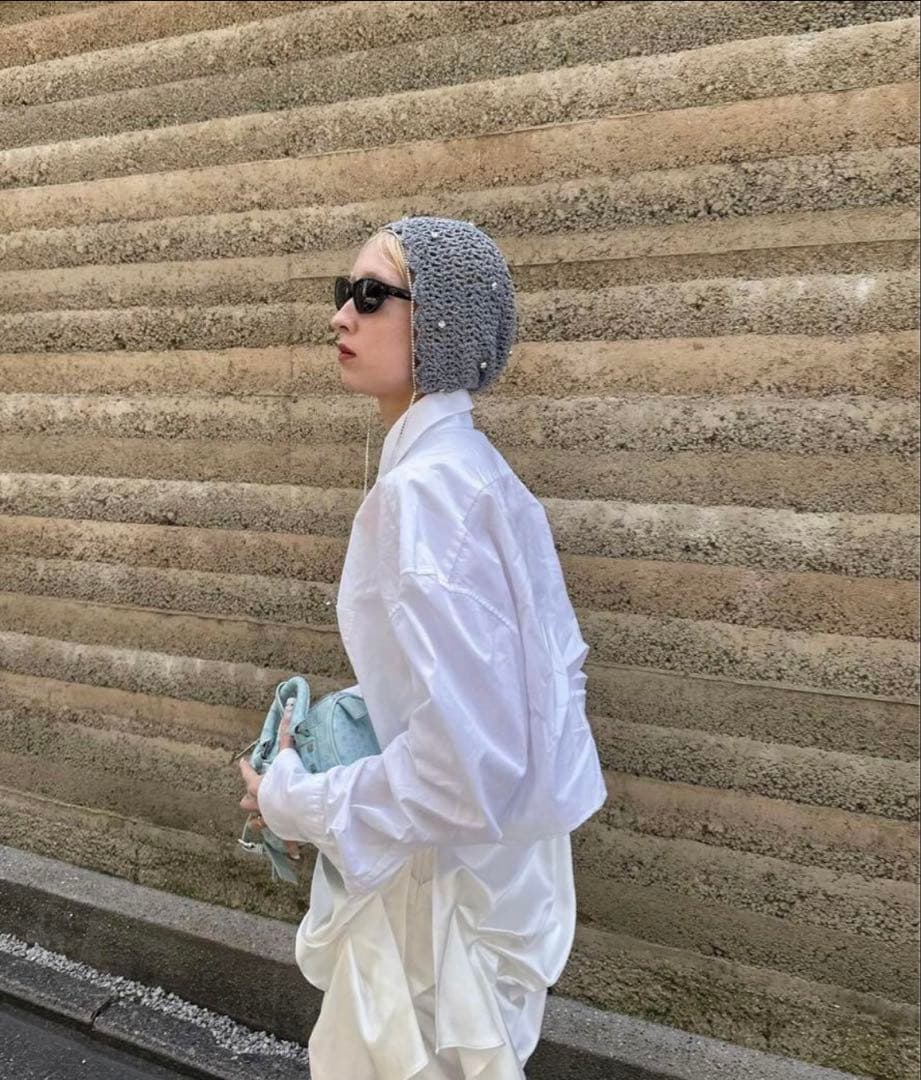 maison lulu pinot Isabel hood グレー　litmus