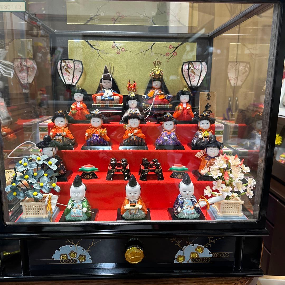 3805▼お雛様　久月木目込み五段飾り雛人形