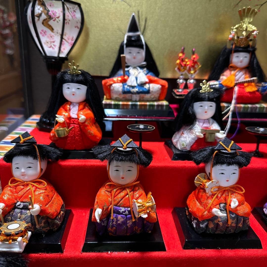 3805▼お雛様　久月木目込み五段飾り雛人形