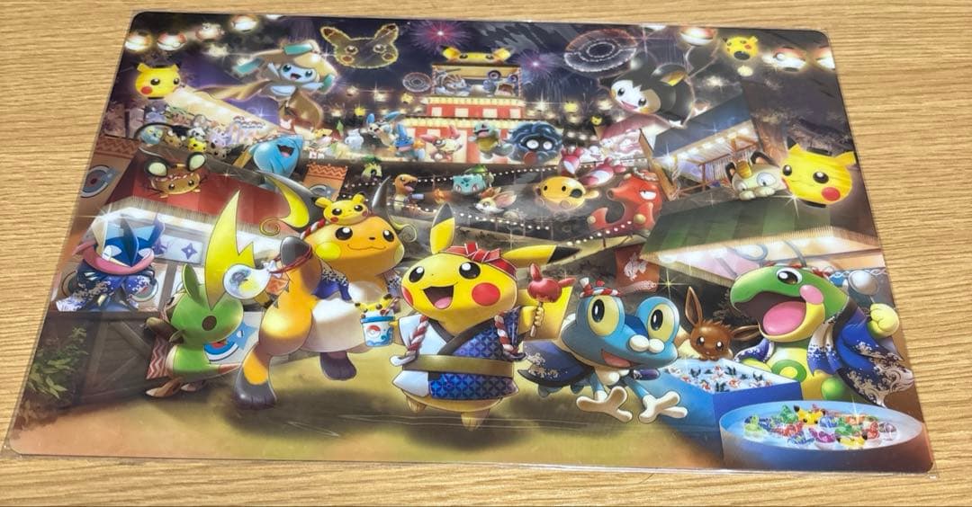 ポケモンセンター限定みんな集まれピカまつりピカチュウ 下敷き2016/ジラーチ