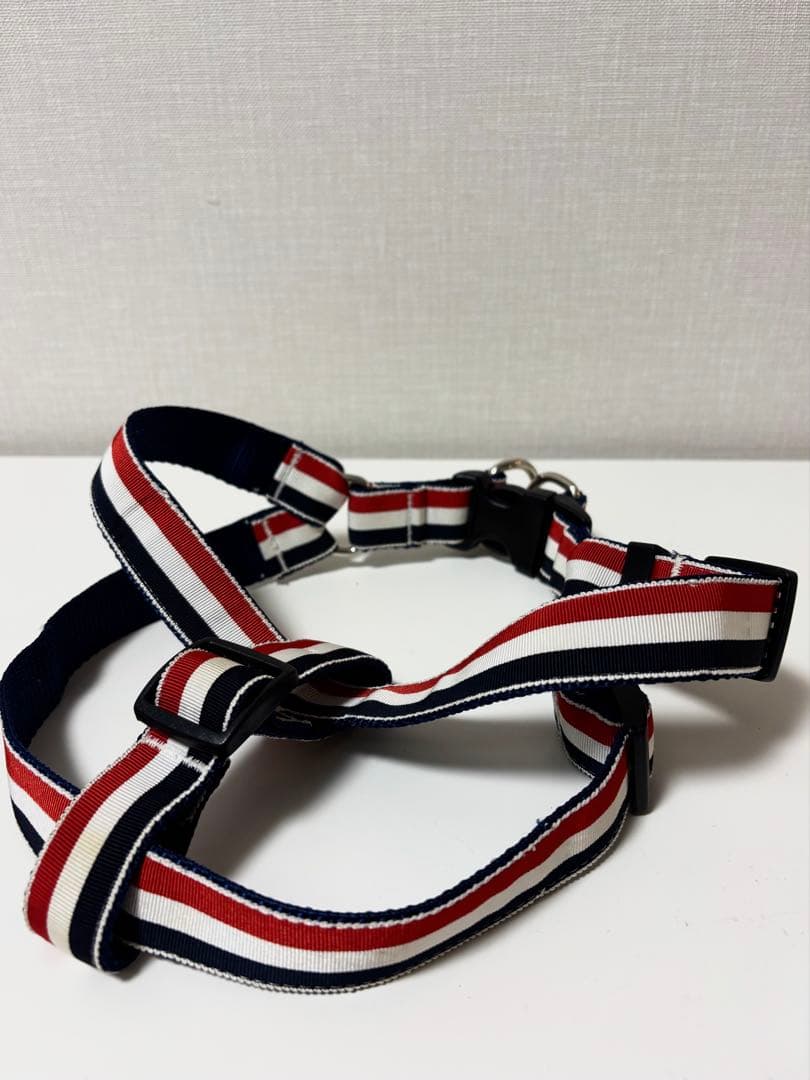【THOM BROWNE】ドックハーネス 犬用 ペット用品 トリコロール S