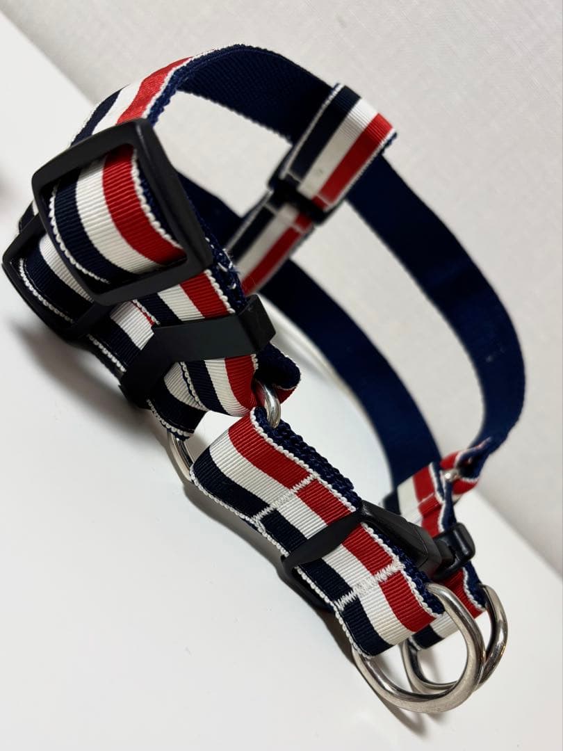 【THOM BROWNE】ドックハーネス 犬用 ペット用品 トリコロール S